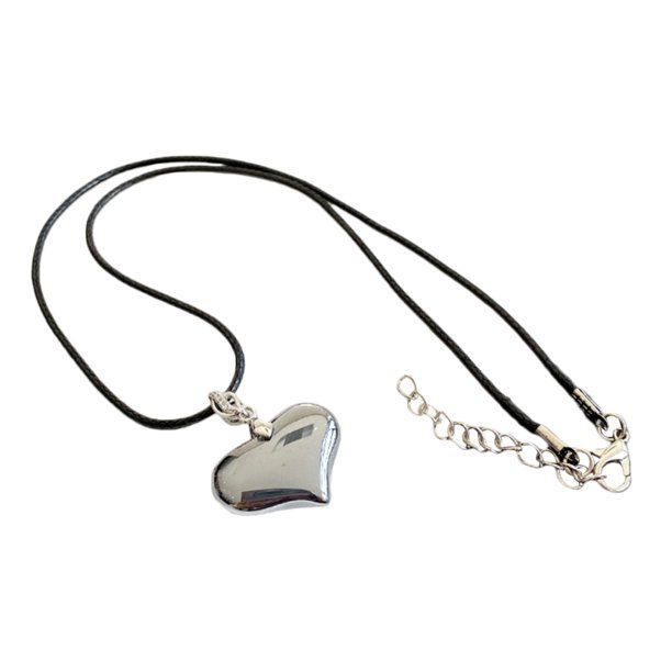 Collar Con Colgante De Piedra De Terahertz De Moda Viviann Exquisito Energía De Corazón Grande Para Aliviar La Fatiga Gao Jiahui unisex