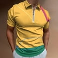 thumbnail image 2 of Carousel of Progress Wall Men Zipper T-shirt Summer Casual Short Sleeve T-shirt Top, 2 of 7