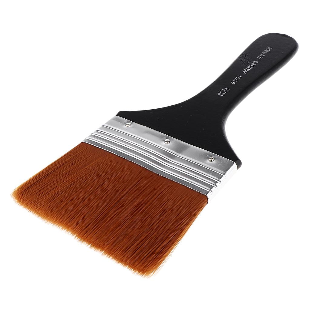 MSN High Grade Bulk Paint Brushes Wooden Handle 4inch Paintingflat Acrylic Paint  Brush - China Paint Brushes, Wooden Handle Paint Brushes