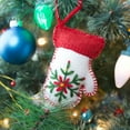 thumbnail image 2 of Mitten Embroidered Wool Christmas Ornament, Fair Trade Handmade in Peru, 2 of 5