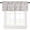 Gray, variant on Farmhouse Black Valances for Windows Farmhouse Kitchen Curtains Valances Rod Pocket Valance Curtains for Kitchen Windows Vintage Flower Leaf Botanical Plant Window Valances for Bathroom 42"x12"