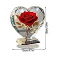 thumbnail image 3 of Plastic Pendants Valentine's Day Rose Standee Flower Display Stand Ornament for Table Decor(1Pcs) Rkxzt, 3 of 6