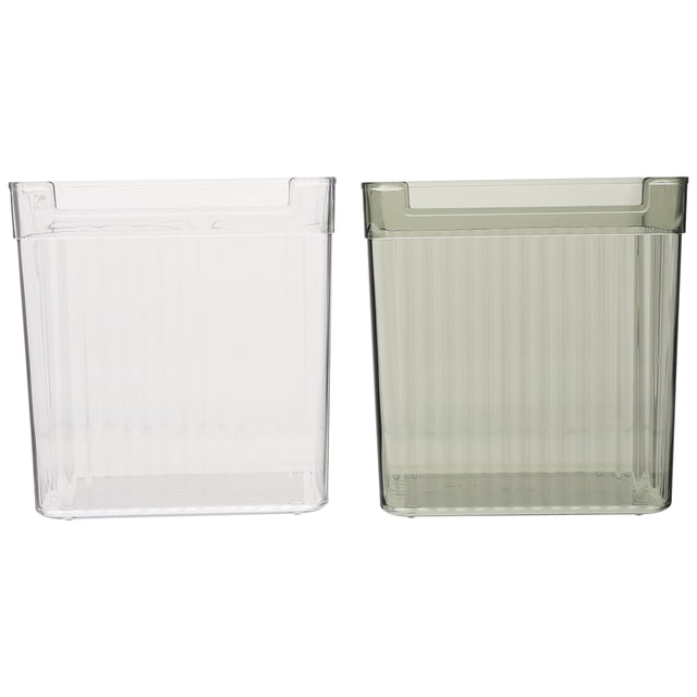 KAKOWELY 2 Pcs Boîte de Rangement pour Congélateur Récipient de Classification des Aliments Support de Fruits Réfrigéré,4.72"X3.86"X4.92 Pouces