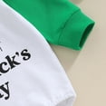 thumbnail image 5 of Jacenvly St. Patrick'S Day Boys Clothes Clearance Lightweight Loose Round Neck Newborn Boys Girls Long Sleeve Oversized Shamrocks Sweatshirt Bodysuit Shamrocks Bodysuit 3-12 Months Green, 5 of 6