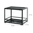thumbnail image 5 of REPTI-ZOO 32 Gallon Large Reptile Glass Terrarium Tank,Double Hinge Door with Screen Ventilation Reptile Terrarium 23.6" x 17.7" x 17.7"(Knock-Down), 5 of 6