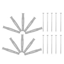 CIMAXIC Masonry Anchors Drywall Anchor Silver 20 Nylon Iron Hollow Wall Anchoring