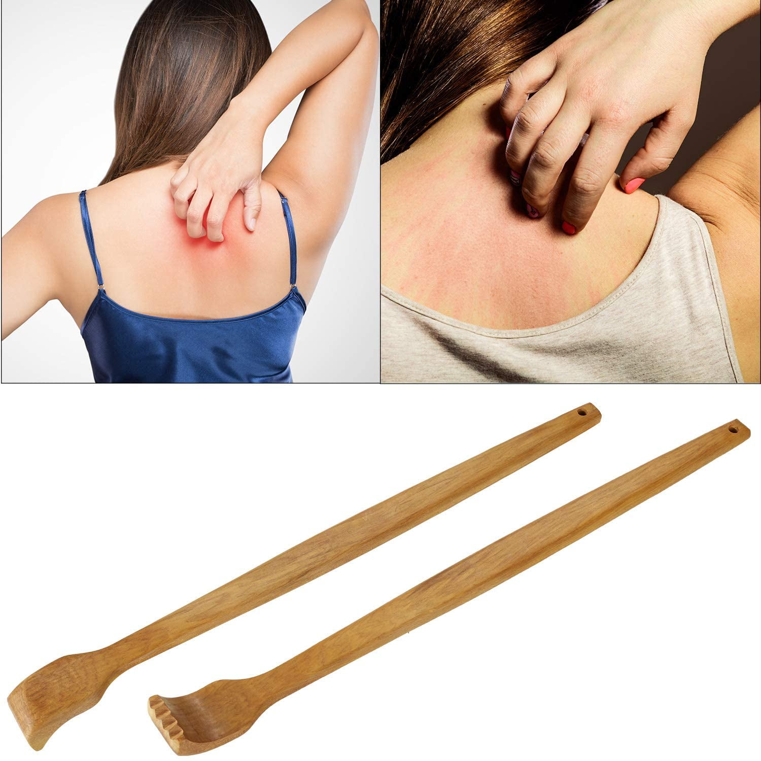 Pieces Wooden Back Scratcher Handheld Manual Back Massager Long Back  Scratcher for Instant Relief from Itching Body Relaxation - Walmart.com