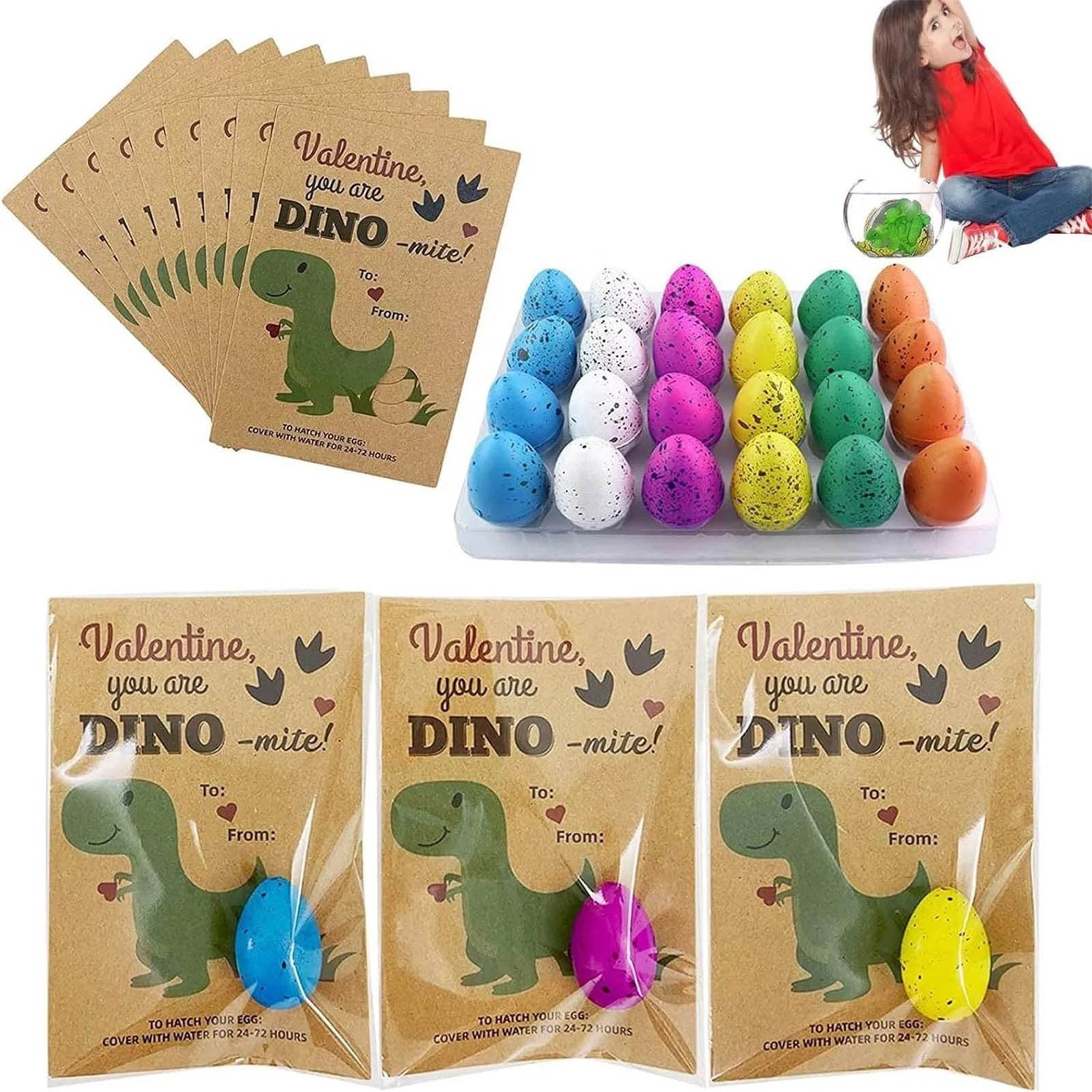 Hatching Dinosaur Eggs 36 Pack, Magic Grow in Water Toys, Easter Egg Fillers & Basket Stuffers, Classroom Prizes, Party Favors, Educational STEM Toys for Bo-ys & Gi-rls