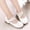 F-358White, variant on ZHOGXU Children Girls Shoes Non Slip Soft Sole Comfortable Fashion Elegant Shoes For Stage Performance Party,Gold,3-3.5 Years