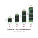 thumbnail image 1 of Mujer Ngff a la Tarjeta Adaptadora M.2 CLAVE B-M SSD SATA3.0 MODELO DE SOPORTE DEL CONVERTIDOR 2230 2242 2260 2280, 1 of 7