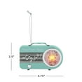 thumbnail image 2 of Mr. Christmas 4.75" Mini Radio Ornament, Teal, 2 of 3