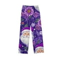 thumbnail image 4 of Christmas Pajamas Sets for Women Long Sleeve Holiday Graphic V Neck Button Down Length Pants Two Piece PJS Multicolor S, 4 of 7