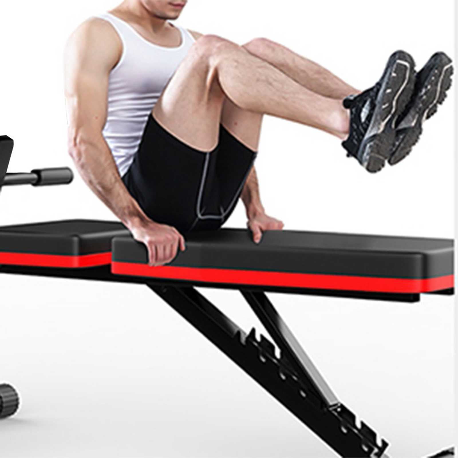 Details about   Adjustable Sit Up AB Incline Abs Bench Flat Fly Weight Press Gym Black USA Hot 