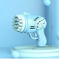 thumbnail image 2 of Máquina de burbujas de 23 agujeros, máquina de burbujas para niños, pistola de juguete para hacer burbujas, mini ventilador de mano, máquina de burbujas para fiestas, regalo de cumpleaños, niños de 4 JFHHH pequeña, 2 of 5