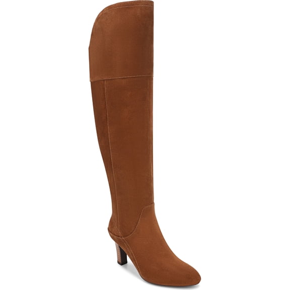 Naturalizer Women's Yuko Over-the-Knee Boot Dark Chestnut Brown Suede 8M