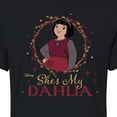 thumbnail image 3 of Disney Wish - Shes My Dahlia - Juniors Cropped Cotton Blend T-Shirt, 3 of 5