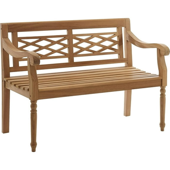 HomeStock Eclectic Elegance Indoor/Outdoor Teak Bench Teak