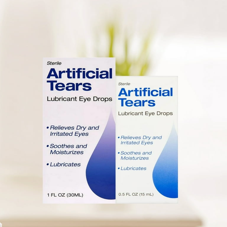 Sterile Artificial Tears Lubricant Eye Drops, 0.5 fl. oz