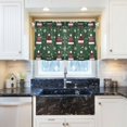 thumbnail image 5 of Yayeee Kitchen Curtains Tier Pair Light Filtering 27"x24" Rod Pocket Short Cafe Window Panel, Christmas Hats, 5 of 7