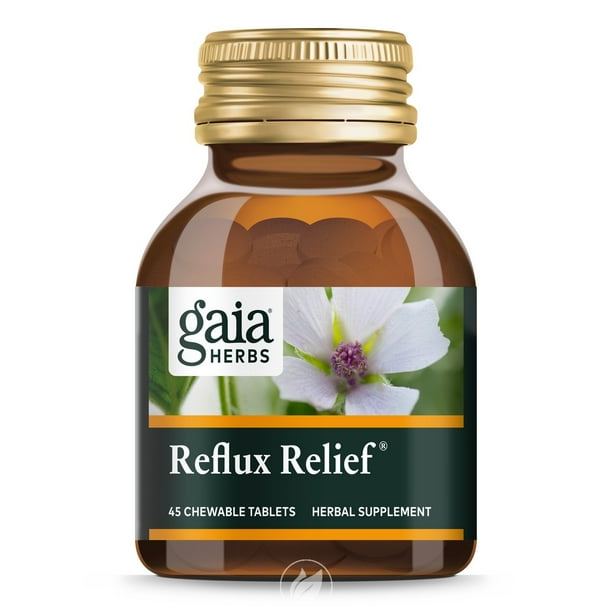 Gaia Herbs Reflux Relief Tablets 45 ct, Pack of 2 ...