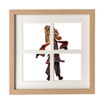 thumbnail image 1 of China Shadow Play Chinese Opera Frame Wall Tabletop Display 4 Openings Picture, 1 of 3
