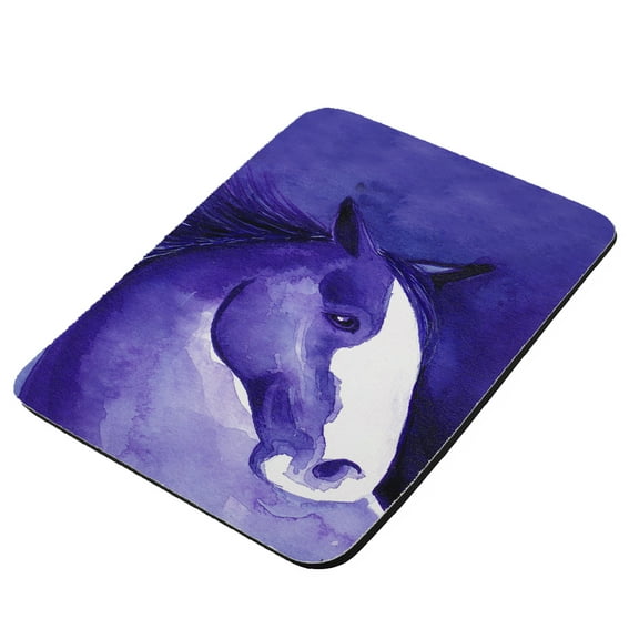 Purple Clydesdale Abstract Horse Art by Denise Every - KuzmarK Mousepad / Hot Pad / Trivet