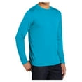 thumbnail image 4 of Yellow Rooster Men's Tall Long Sleeve PosiCharge Competitor Tee Atomic Blue 3XLT, 4 of 6
