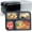 to go containers 4 compartment-Black, variant on Take Out Containers 38 oz 40 Pack - Shrink Wrapped 3 Compartment Leakproof Catering | BPA Free PP Plastic Microwave & Freezer Safe | Flexible Reusable Commercial Black Lunch Boxes with Lid