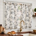 thumbnail image 3 of Cortinas Jinchan Floral Kitchen, 36 cm, lino, 2 paneles, 3 of 8