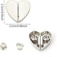 thumbnail image 2 of 10 Pairs Heart-Shaped Magnetic Curtain Closure, Magnetic Curtain Clips, Strong Double-Sided Holders, for Home Bedroom Office Draperies to Prevent Light Leaking (Gold), 2 of 7
