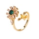 thumbnail image 1 of Anillo Giratorio Antiestrés Con Patrón De Flores Para Mujer, Anillo Ajustable Para Dedo, Anillo Giratorio De Flor Solar, Regalo Para Mamá Y Novia Yuarrent AP006780-02, 1 of 6