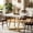 White, variant on Fnova 31.5" Square Dining Table, Small Kitchen Dinner Table, 2-4 Person Industrial Dining Table, Square Kitchen Table for Dining Room Farmhouse Home Decor Furniture