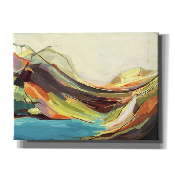 Epic Graffiti 'Mount Desert Isle' by Amanda Hawkins, Giclee Canvas Wall Art, 54"x40"