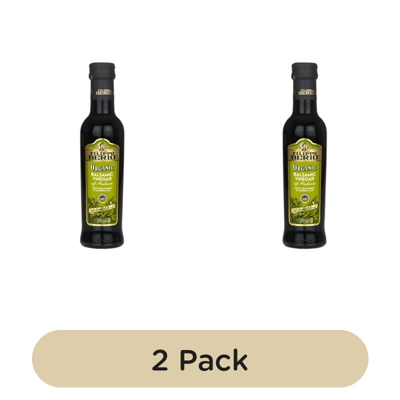 Filippo Berio Organic Balsamic Vinegar 250ml, British Import (Pack of 2)