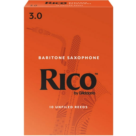 Rico by D'addario Baritone Saxophone Reeds Unfiled - 10 Per Box