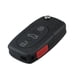 thumbnail image 4 of Mando de Repuesto 3 + 1 Botones 315MHZ para A4 A6 A8 4D0837231E Sharpla Tecla inteligente remota del tirón del coche, 4 of 5