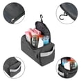 thumbnail image 3 of Hanging Men Makeup Travel Organizer Cosmetic Storage Bag Wash Toiletry Case Black, 3 of 7