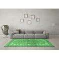 thumbnail image 3 of Ahgly Company Machine Washable Indoor Rectangle Persian Emerald Green Traditional Area Rugs, 7' x 9', 3 of 4