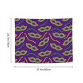 thumbnail image 6 of Kdxio Carnival Masks and Beads Wall Hanging Tapestries Banner For Bedroom College Dorm Home Living Room Party Decor 29X37 In, 6 of 8