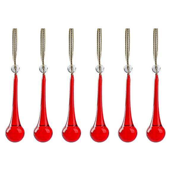 CMrtew Extra Large Christmas Tree Pendants Oversized Teardrop Ornaments Shatterproof Holiday Decorations for Home, Fireplace & Outdoor Xmas Displays