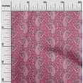 thumbnail image 1 of oneOone Georgette Viscose Fabric Floral & Paisley Block Print Sewing Fabric BTY 42 Inch Wide, 1 of 4