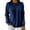 Navy, variant on Thermal Underwear for Women Winter Flannel Shirt Plus Size Long Sleeve Pullover Soft Brushed Cozy Warm Casual Comfort Fit Full Coverage Tunic Top