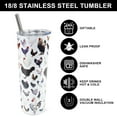 thumbnail image 4 of Breeds of Chicken Tumbler with Lid and Straw, Chicken Gifts for Chicken Lovers, Rooster Cup, 20 oz Chicken Skinny Tumblers Christmas Birthday Gifts,Travel Mugs Insulated for Hot and Cold Drink, 4 of 5