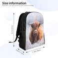 thumbnail image 4 of Disketp Cow Mochila Unisex de Apertura Lateral Completa, Mochila para Laptop para Escuela, Trabajo y Viajes, 4 of 8