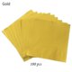 thumbnail image 3 of 100 piezas de papel de aluminio de color dorado para envolver regalos, gofrado de metal, papel de chocolate para dulces, suministros para fiestas de bodas, 3 of 5