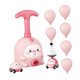 thumbnail image 5 of Experimento científico sobre el desarrollo de la inteligencia infantil: coche propulsado por un lanzador de globos. Rosa, 5 of 9