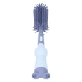 thumbnail image 3 of Juego de cepillos de silicona 3 en 1 para biberones de niños, limpiador de tetinas sin BPA, cepillo limpiador de biberones de leche, color azul, 3 of 14