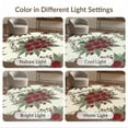 thumbnail image 6 of ODIKA Circle Border Symmetrical Flower Arrangement Curling Roses Semi Non-Slip Chair-Friendly for Dining Room, Large Office, Lounge, 6 of 6