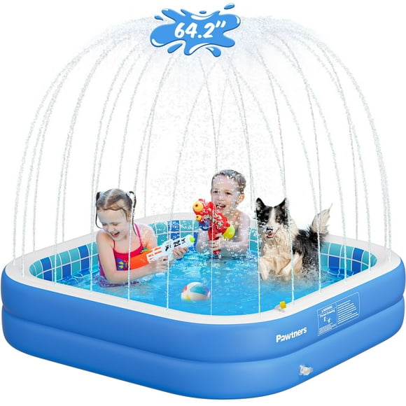 Piscina inflable Pawtners Piscina de aerosol inflable para niños y mascotas