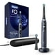 thumbnail image 1 of Oral-B iO Deep Clean + Protect cepillo de dientes eléctrico recargable, negro con un cepillo de dientes iO Serie 7, 2 cabezales de repuesto y un estuche de viaje de carga, 1 of 5